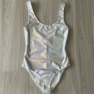 metallic bodysuit